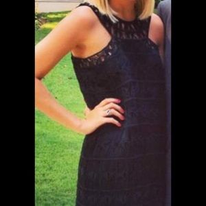 DVF black cocktail dress